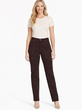 Gloria Vanderbilt Women's Amanda Colored Twill Straight-Leg Jeans Size 14 NWT